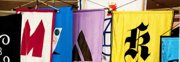 Guild flags. Photo.